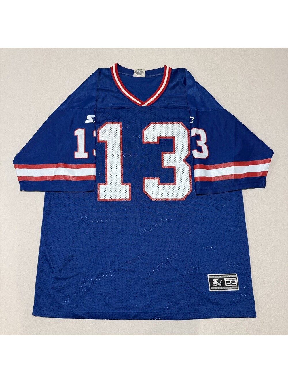 Vintage Danny Kanell New York Giants Jersey Starter 13 Blue Size 52 XL Men’s